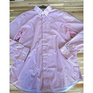 Express Pink Casual Button Down Shirt